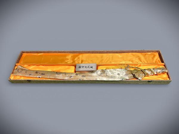 Black Mamba Katana mit 12 -mal gefaltete differenziert gehärteter Klinge  Handgeschmiedetes Samurai Schwert von Feng Lin